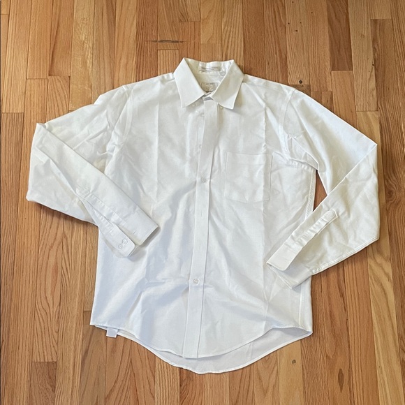 John Henry Golden Needle Other - John Henry Golden Needle Button Up Dress Shirt Mens 15.5 White Formal Business